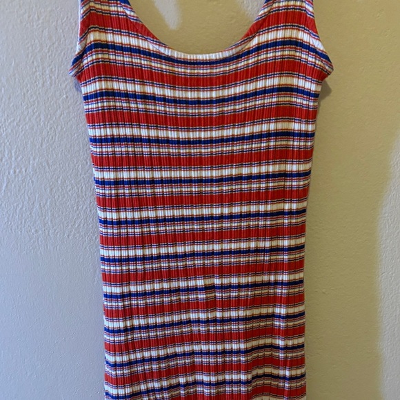 Volcom Red and White Striped Dress - Picture 3 of 4